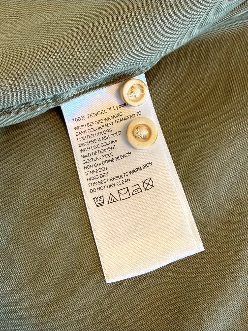 Tommy Bahama Olive Green Long-Sleeve Button-Front Shirt Size XS - Picture 5 of 5
